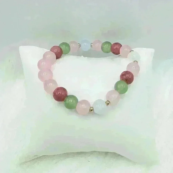 Colorful Kate Natural Stones Beaded Bracelet - Picture 1 of 6